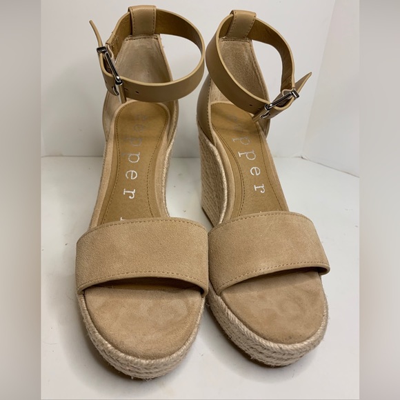 Copper Key Shoes Copper Key Hightide Tan Suede Ankle Strap